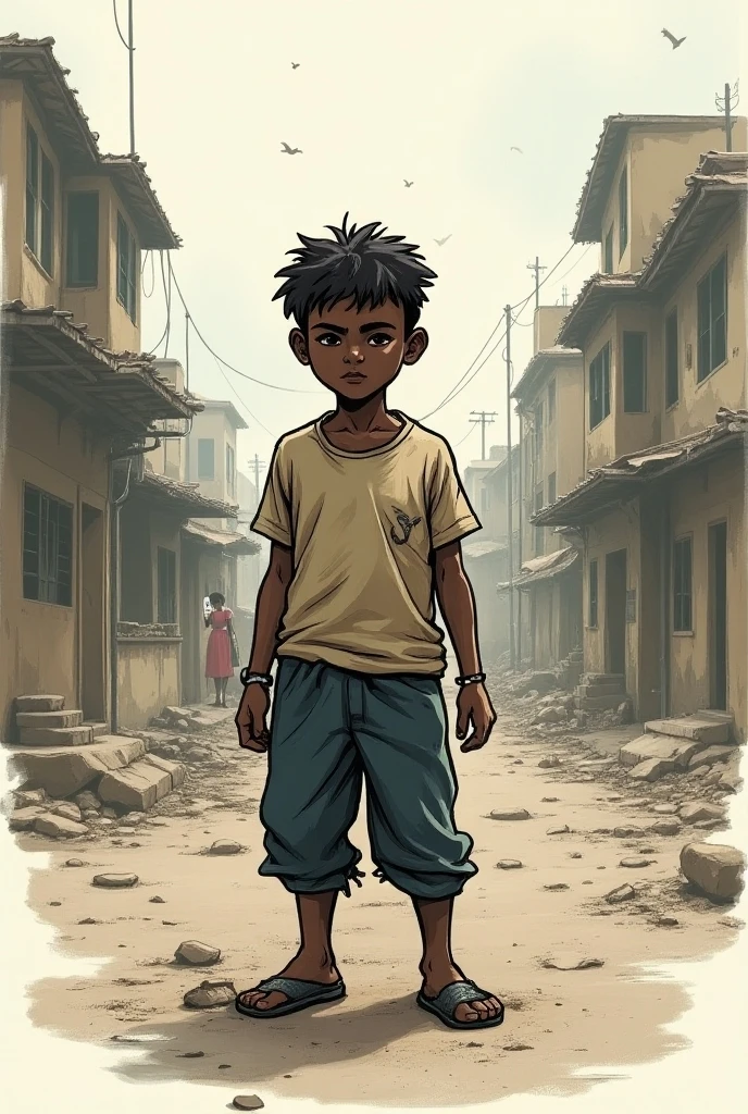 In town, There are actually a lot of thin poor people in rags, Sitting directly or even lying in filth,Their eyes were numb,Let the flies、A mouse、A cockroach