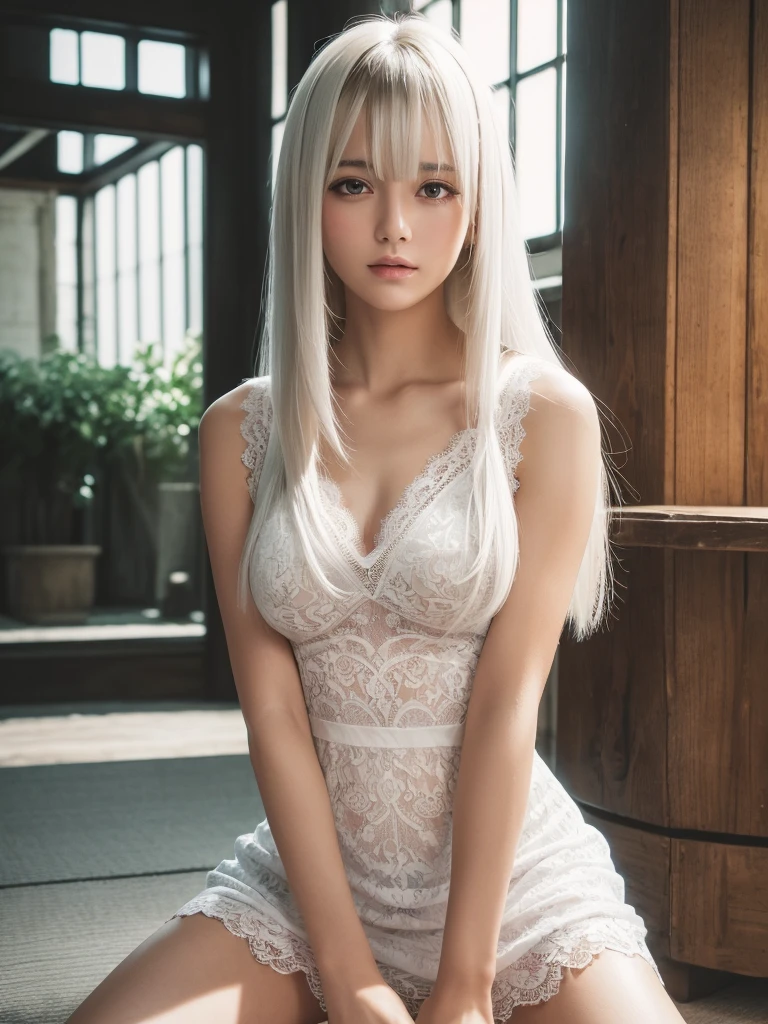 The most beautiful blonde hair in the world、Beautiful bangs、Super long straight hair、Crystal clear marine blue eyes like jewels、Transparent white and wet nightgown、European youth、perfect bodies、ultimate beauty girl、Beautiful 20 years old、White shiny skin、face perfect、Bright makeup、Thin pink lips、Girl in the shower、1 girl in、Unbuttoned shirt、lipsticks、Colored inner hair、deceptive advertising、{steams}、Viewer Vision、Golden Hour Lighting、comic strip、Bokeh atmosphere perspective、detaileds、Movie Light、intricate-detail、hight resolution、 Detailed features of face design、High Details、Clear focus、SMOOTHNESS、aesthetics、High Details、printed、octane、{{​masterpiece}}, SMALL BREAST