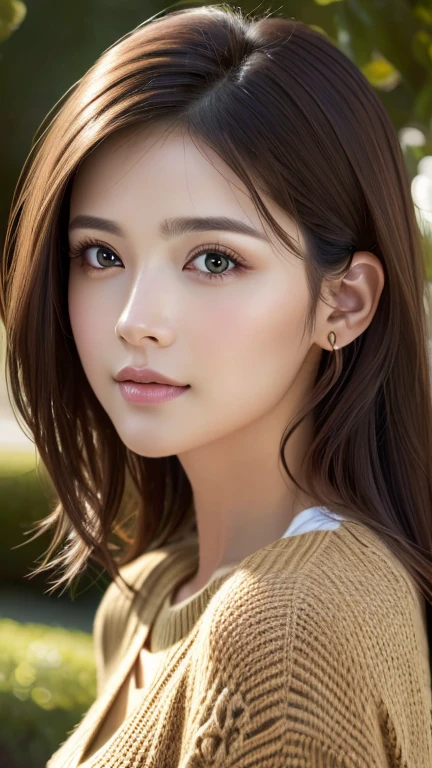 (Representative works:1.3)、(8k、Realistic、RAW Photos、Best image quality:1.4)、(30 year old mature woman)、Small face、Beautiful Face、(Realistic Face)、No makeup、Natural Makeup、light makeup、 (Dark brown hair)、Beautiful hairstyle、Realistic eyes、Beautiful details、 (Realisticな肌)、Beautiful Skin、 (sweater)、 Confused、 charm、超High resolution、Ultra-realistic、 High resolution、Golden Ratio