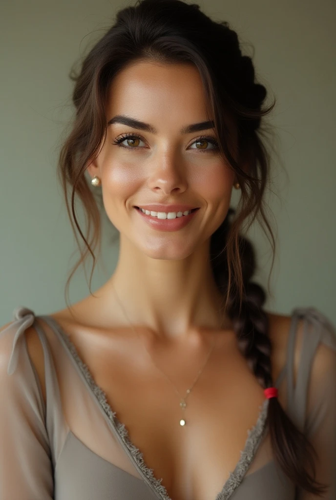 bustshot, strapless colorful bra, 1 Girl with a beautiful face, European Beautiful Women, (of the highest quality, masutepiece, 超A high resolution, (Photoreal: 1.4), Soft big, Luxurious interior, Beautiful lighting), Smile, Pose Seductive, Photorealistic, Portrait