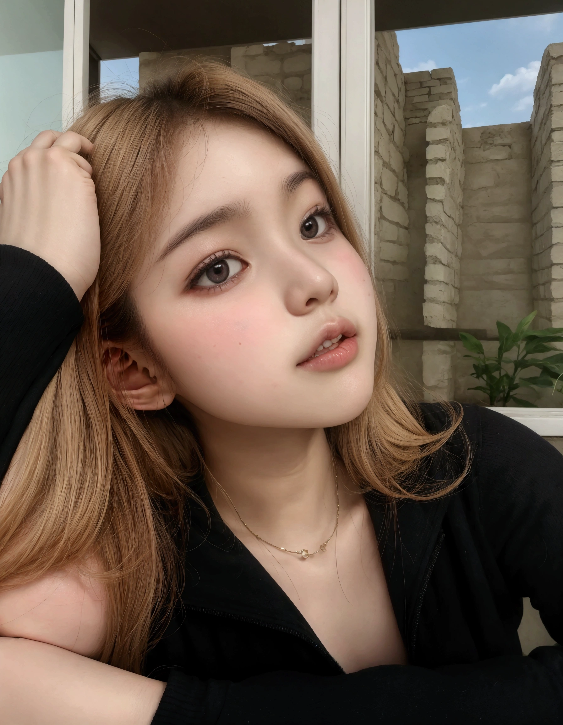 (8k, RAW photo, photorealistic:1.25), ZhouShuyi, 1girl,gradient hair, beautiful detailed eyes, small breasts,small nostrils<lora:mikuya_v15:0.9> ,(photorealistic:1.4), extremely detailed face,