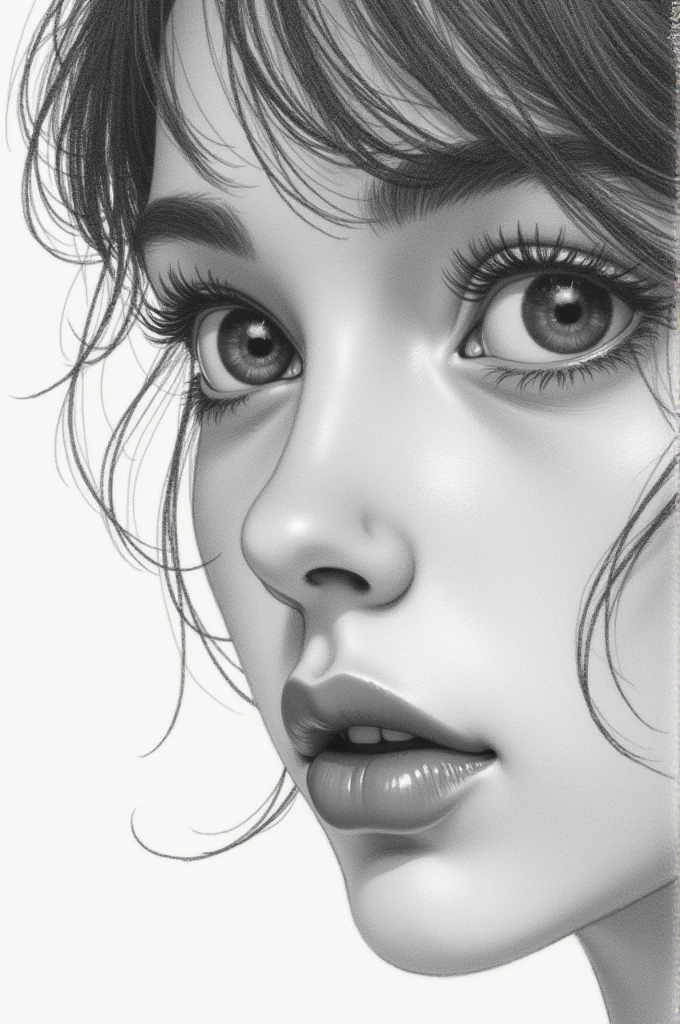 Desenho para pintar de uma mulher