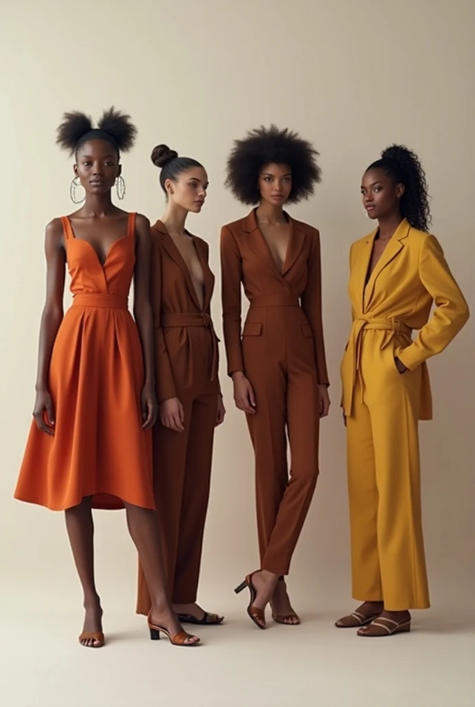 Create a fashion poster for the brand N'Lin, showcasing its chic and trendy style. The poster should appeal to young women aged 25-30, highlighting the brand's focus on fashionable and contemporary designs. Use a sleek and modern aesthetic with high-quality visuals that exude sophistication and style. Incorporate elements like bold typography, elegant models, and a clean layout that reflects the brand's identity as a leader in high-end fashion for young, stylish women. The overall design should convey a sense of exclusivity, confidence, and cutting-edge fashion.