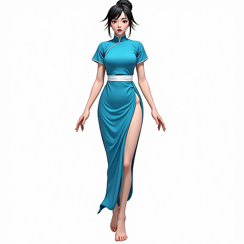 an alien creature,intricate cheongsam dress,asian royal room,green skin,barely humanoid,extremely detailed,photorealistic,ultra-detailed,masterpiece,8k,award winning art,dramatic lighting,ornate decor,ancient artifacts,opulent furnishings,silk embroidery,traditional chinese architecture