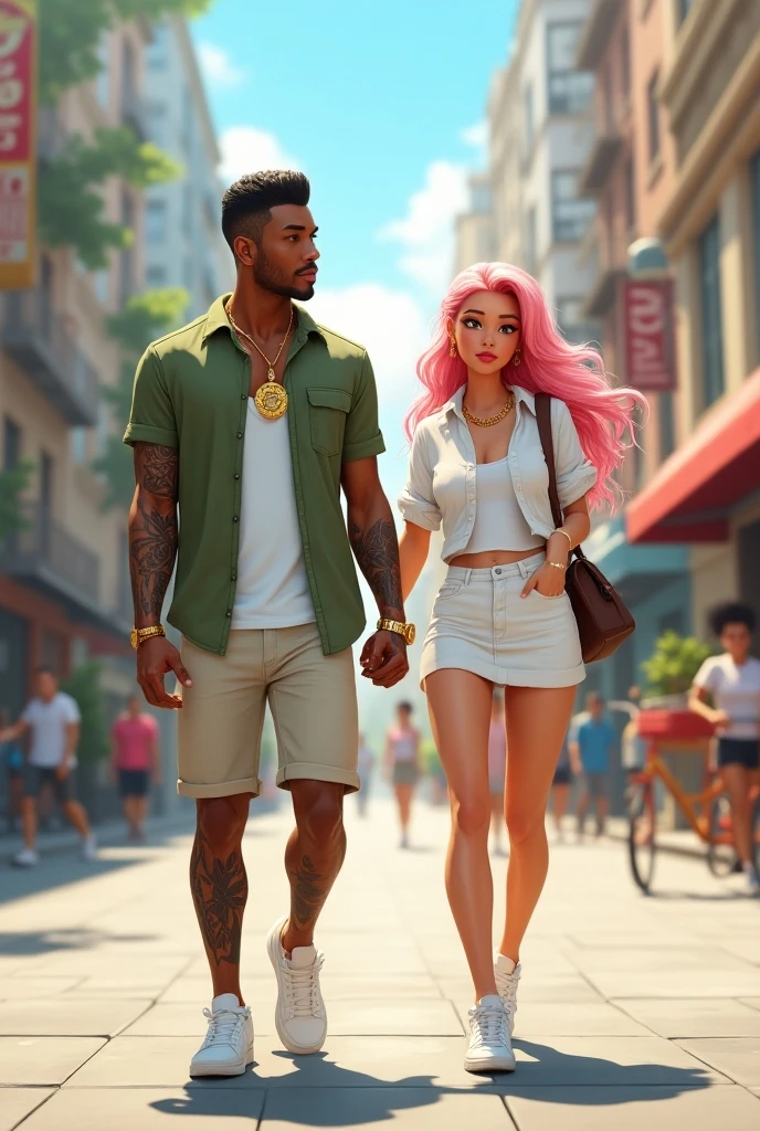 a young man and a girl in love with each other. she is the Greek goddess of youth Hebe. he is the Greek god of trade and theft Hermes. he looks like the actor Archie Madekwe, she looks like the actress Nadia Parkes. Hermes attributes are winged sneakers and a caduceus. Hebe's attributes are a cup of wine.