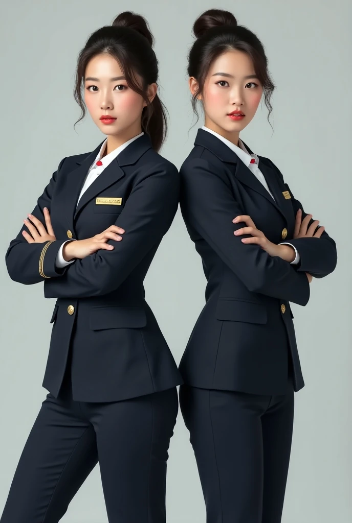 (1 Girl:1.4), (SFW), (wearing clothes), (masterpiece), illustration,(Practical:1.5), (Mirror lighting:1.4), (hyperPractical:1.2), (photoPractical face:1.2), (Perfect face), (best quality), (8k), (4K), photoPractical, Clear focus, Octane Rendering, best quality, Extremely detailed, Wheels within wheels, Super detailed, fantasy, soft light,(Small Breasts:1.4), (Dentate skin:1.3), Matilda Ajan from Gundam, Agent Matilda, Matilda Ajan, Look directly at the audience, Tan Uniform, Tan Uniform, Tight off-white pants, slim, Perfect body, Stand Up Straight, Military concerns, military salute, One hand down, Tan Officer, Sepia military jacket, Sepia buttoned jacket, Perfect hands, Officer&#39;s hat, Sepia hat, warm smile, Friendly smile, Gundam in the background, Auburn hair, One hand down, short hair, Thigh clearance