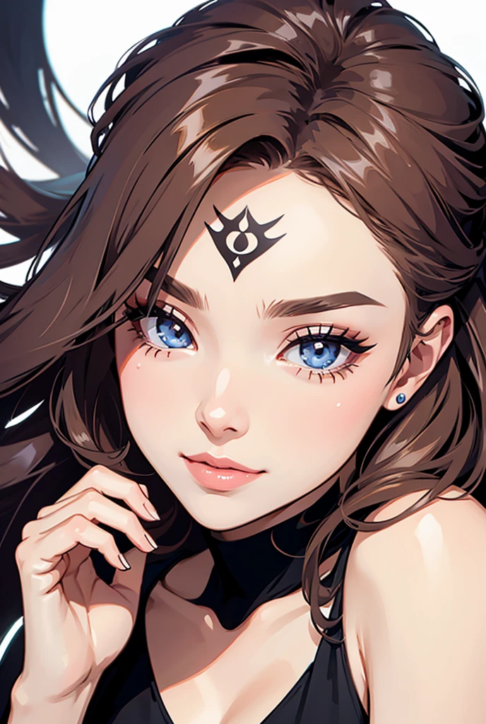 Photo of 21 year old girl, (brown hair with extra long wavy), ((portrait)), (Detailed face: 1.2)), (Detailed facial features)), (Fine skin), pale skin, high detail and deep cleavage, slim body, (cold color), reflection, (masterpiece) (Perfect proportions) (realistic photos) (highest quality), shot with Canon EOS R5, 50mm lens, f/2.8, HDR, (8k) (wallpaper) (movie lighting) (dramatic lighting) (sharp focus) (complex), (camisole dress, heels), ((full body shot)), (outdoor background)
