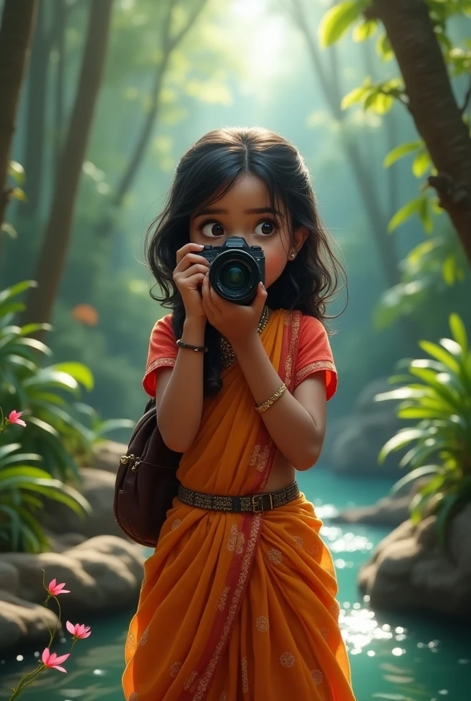 Make ai with indian girl face and look staright with change ai background