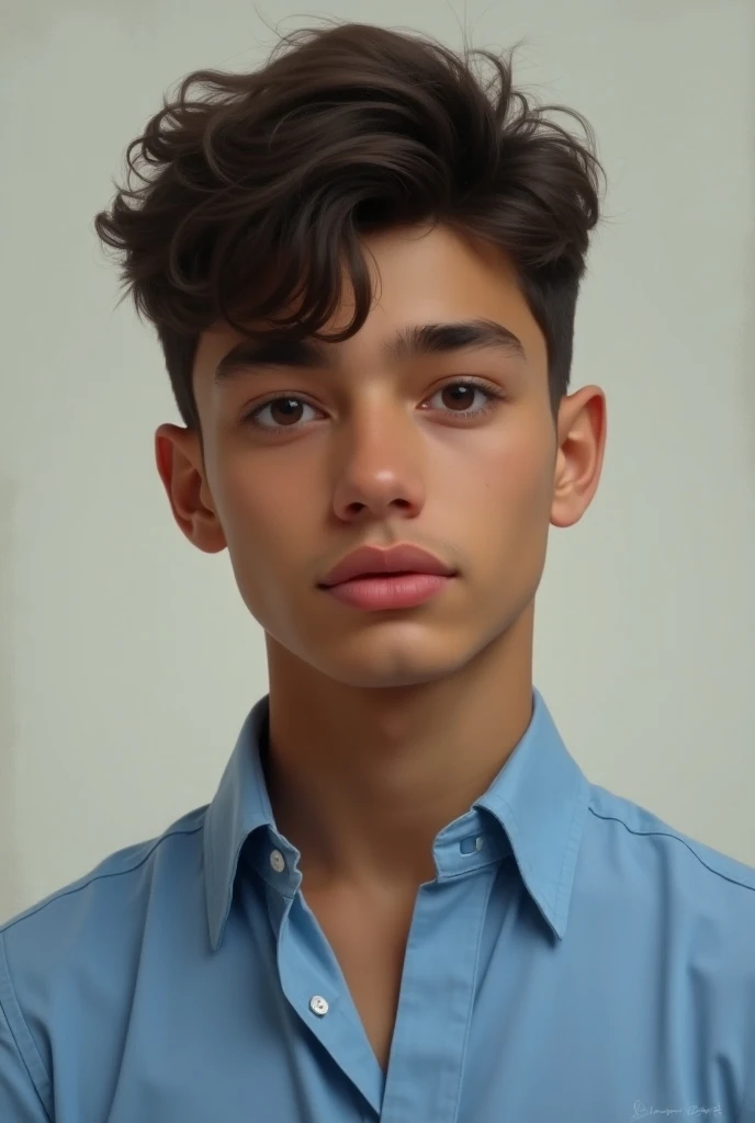 analog film photo, modern day photo of a young student, 14 years-old, male, brown-black hair, short curly quiff, brown eyes, caucasian, round face, oval-shaped jawline, bulbous nose, full lips, thick eyebrows, soft features, stocky broad frame, chubby, resembles Gavin Leatherwood, (relaxed school uniform:1.1), silhouette, backlit, split lighting, half face in shadow, RAW Photograph, dslr, hard lighting, hard shadows, high quality, film grain, Fujifilm XT3, detailed skin with visible pores, insane details, masterpiece, 8k, 35mm photograph, dslr, kodachrome, faded film, desaturated, 35mm photo, grainy, vintage, Kodachrome, Lomography, stained, highly detailed, found footage, yearbook portrait, contemporary, 2024
