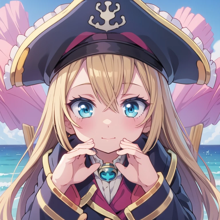 (masterpiece), best quality, expressive eyes, perfect hands, perfect fingers, perfect face, perfect anatomy, pirate ship, pirate cap, telescope, ocean

Patty Fleur, 1girl, 