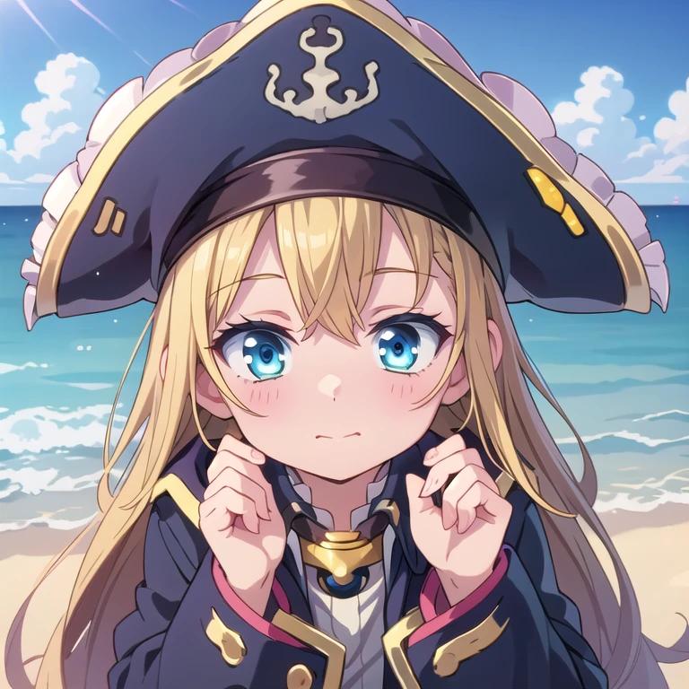 (masterpiece), best quality, expressive eyes, perfect hands, perfect fingers, perfect face, perfect anatomy, pirate ship, pirate cap, telescope, ocean

Patty Fleur, 1girl, 