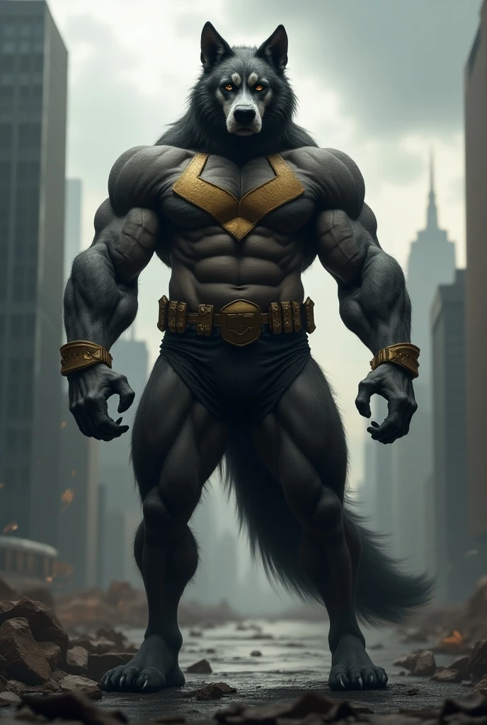 Batman with lion