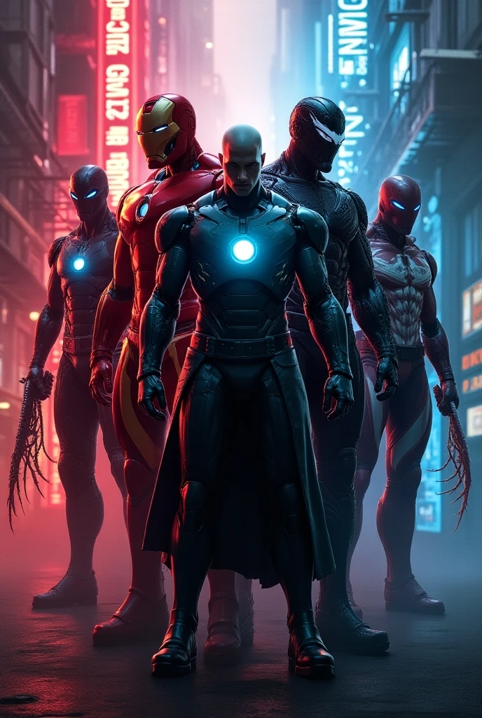 Ghost rider and hulk and doctor doom phoster