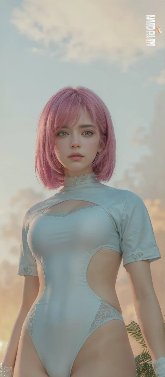 (((masterpiece))), (((best quality))), ((ultra-detailed)), (highly detailed CG illustration), Boa Hancock, (nsfw:1.5), (masterpiece:1.5), Detailed Photo, Sexy, (Best Quality: 1.4), (1girl), Beautiful Face, (Pink Hair, short Hair: 1.3), Beautiful Hairstyle, beautiful detail eyes, (realistic skin), beautiful skin, absurd, attractive, ultra high resolution, high definition, (sexually aroused:1.5), Pinkish white skin, cool white light, sexy pose, Beautiful , white background, pink soft white light, Wear a white tank top, (bukkake:1.5), mature, onee-san