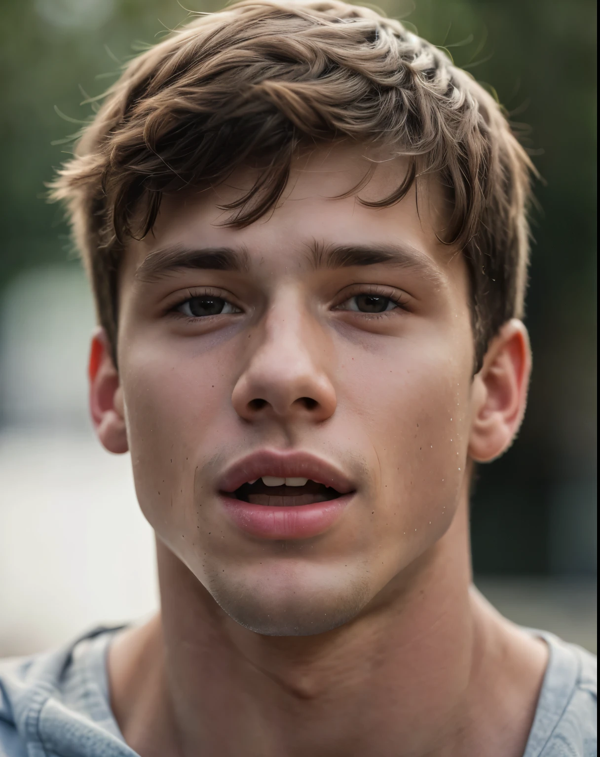 8k HD RAW High resolution photo of  Dav1dLaid young man, stunningly gorgeous boy, (highly intrinsic detailed face), best quality, highly detailed, look at camera, professional photography ,photorealistic, (looking at the viewer:1.5),   (open mouth:0.4),