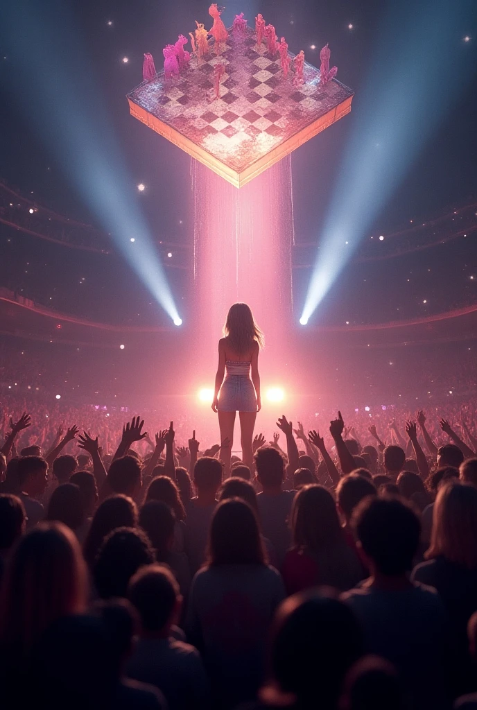 Yuriko did it (A million people live), 1 person, alone, Highest quality, Tabletop, 8k, High resolution, Very detailed, (((Sing on stage with a microphone, Acrobatic pose, Dynamic Angle))), Severe, (((Sweat:1.2, scattering Sweat,)))