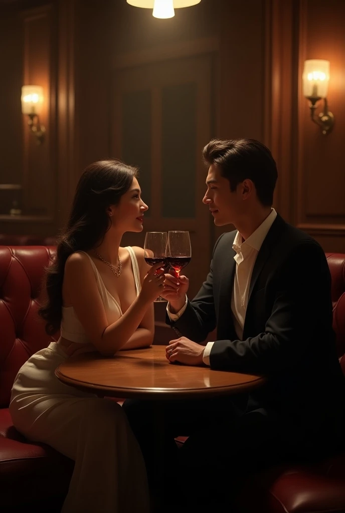 Male and female couples in their 20s、1 male, woman1名、Please come dressed lightly for both men and women.、Kissing、womanのためのロマンス、Glossy atmosphere、shiny appearance、saliva spills、woman（brown hair medium long）Close ~ eyes、sweet sigh、male person（black short hair、showing legs）tightly close your eyes、With background（room、sofa）、late at night、dark
