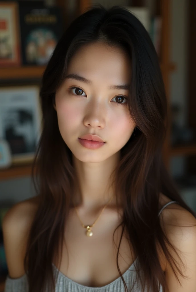 Un primer plano de una mujer con un pecho muy grande, jennie rosa ?????, jaeyeon nam, heonhwa choe, gongbi, lee ji-eun, lee ji - eun, wenfei ye, yanjun chengt, TaeJune Kim, hermosa mujer surcoreana, chen xintong, por Ni Tian, joven y adorable rostro coreano, seson yoon,blackpink jennie