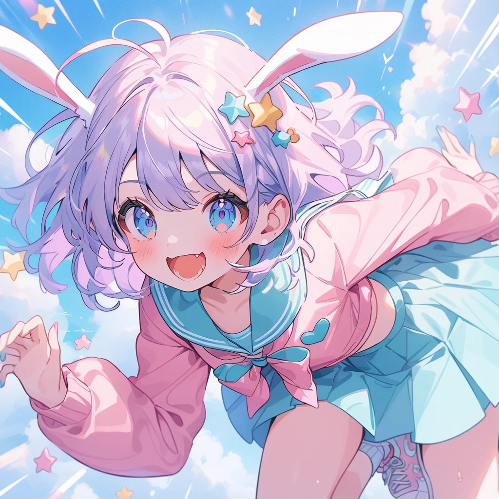 Zootopia, bunny, fluffy girl, adult girl, solo, 1girl, long cute bunny ears, fangs, claws, furry girl, female, wearing thick frilly nursery themed cloth diaper, baby diapers, with a cute backpack and diaper bag, slight diaper bulge, pink skirt, blue dragon eyes, pink hair with blue highlights, bunny tail, smile, smiling, embarrassed, has a big pretty bow in her hair, has animal paws for hands and feet, on her hands and knees, 1girl, best quality, outdoors, high definition, cute, long hair, space eye, glow eye, femboy, neon city, snowfall, midnight, deep blue hoodie, cute, collar, god, fur body, character, masterpiece, fluffy tail, current, shy, NFSW, Highest Quality, 8k, R-18, full HD, winter, OC, leather straps, leather cuffs, buckles, locks, crotch bulge, skin tight baby romper, thick adorable baby cloth diaper with cute frilly ruffled diaper cover worn, --auto