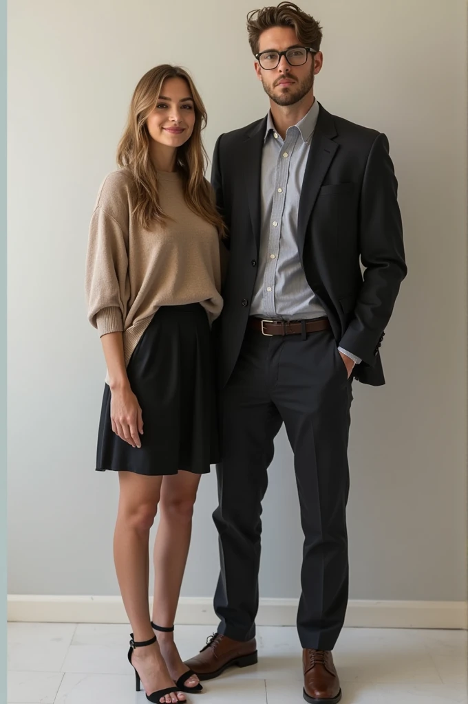 5 5 A women with the height of 5'1 standing beside the guy with the height ...