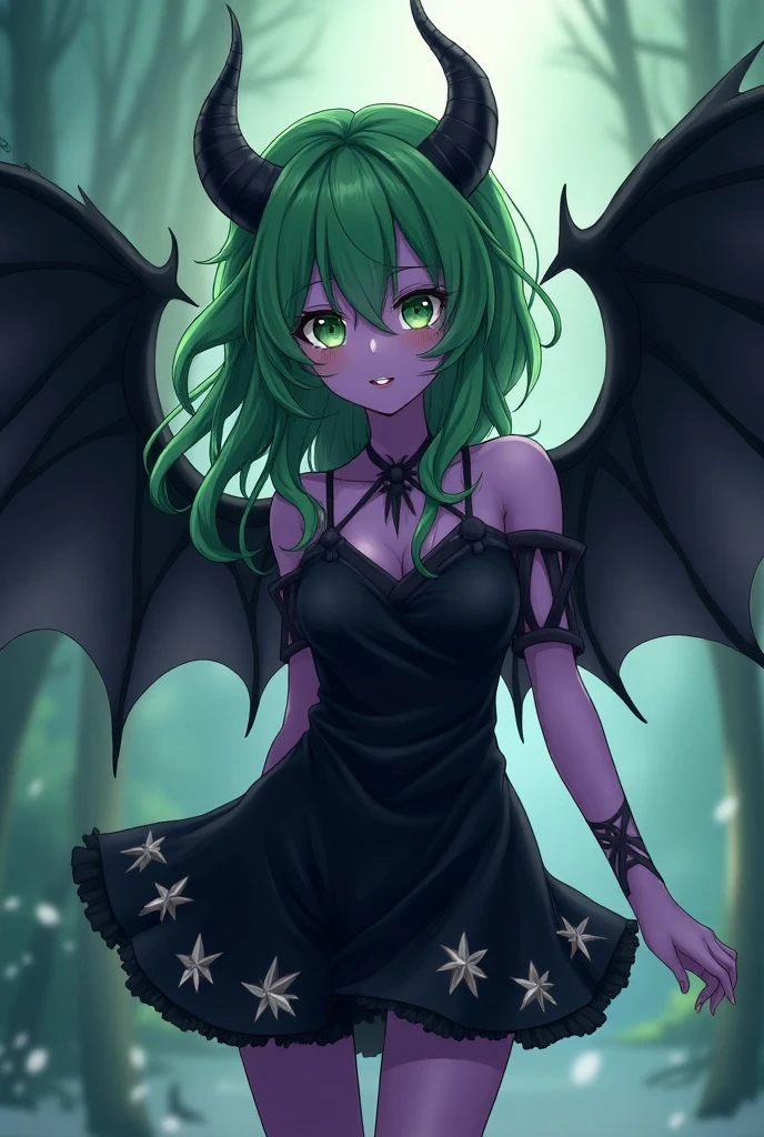 (8k,  masterpiece, best quality, ultra-detailed)
, violet theme,fantasy,night,Moonlight at night,Light particles
, <lora:Night:0.6>
, 1girl, solo
, kawaii, cute, very big eyes, Aesthetic Anime Eyes, small face
, (child:0.5)
, lime green hair ,glowing hair, glowing eyes
, Morrigan_Aensland15000
, <lora:morriganAensland_10:0.6>
, turning around, looking at viewer
, (sad:0.5),
, cold lighting
, upper body, from side