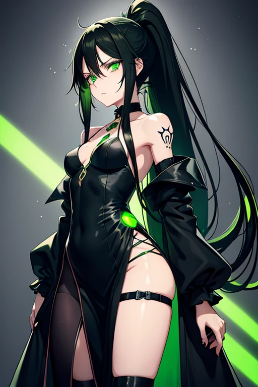 (masterpiece), (best quality), ultra high res, sharp focus, ((1 woman, solo)), (in the vibrant cuty), (at the night time:1.2), full body, high angle shot, beautiful detailed hair, chestnut brown hair, long hair tumbles down, ((beautiful shape eyes, green eyes)), beautiful detailed face, perfect feminine face, evil face, look at the viewer, smiles, (latex outfit:1.2) --style raw