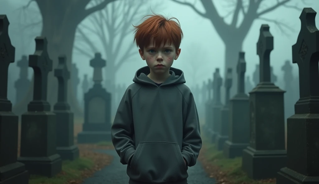 A young man, Bblack hair, short and messy, pele brothers, white eyes with black pupil, big black shadow on face, blood cut resembling a smile on the face from ear to ear, blood stained white sweatshirt, black jeans pants, All star therefore, knife, house background oeging fire.
