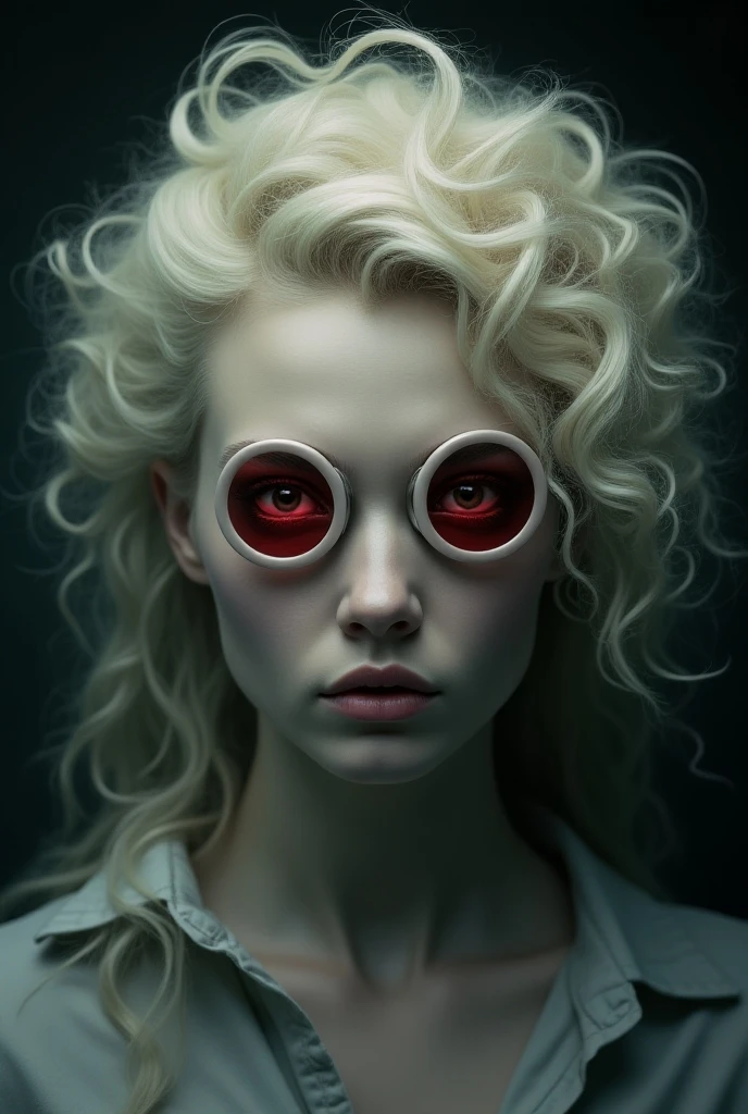 Trypophobia creature, soft white Pupils, bloody, creepy, horror, horror movie, eerie, unsettling, night, nightmare, unnerving, night time, midnight, 8k resolution, high definition, defined faces, Ultra hdr rich tones, professional photograph resolution, ultra hd, hyperdetailed faces, rich tones, rich colors, ultra high quality, high definition, high resolution, red hair
