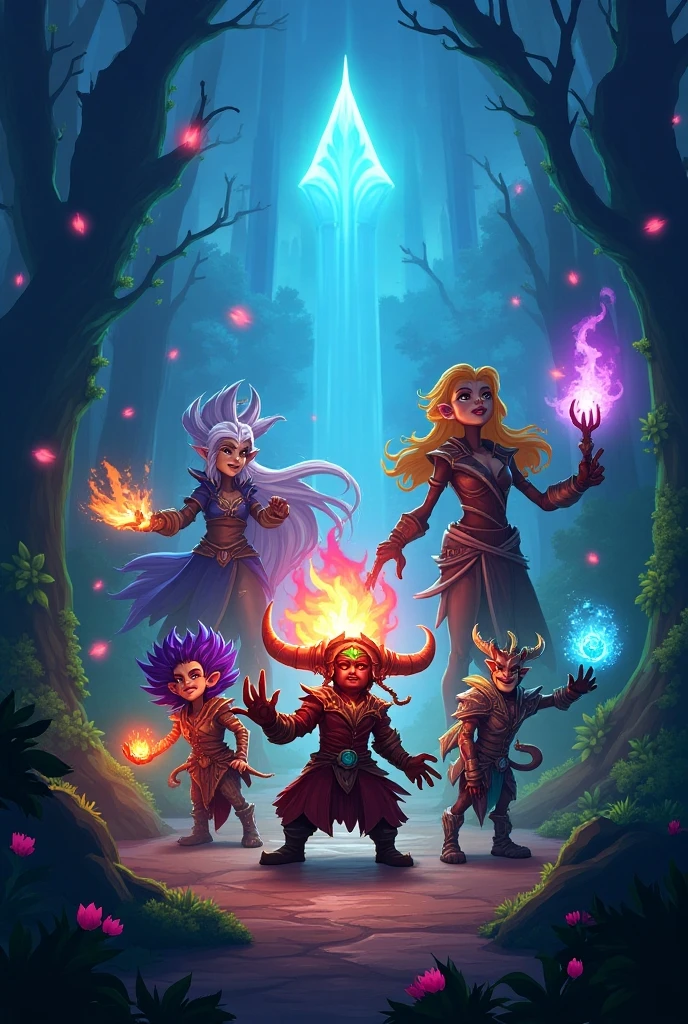 Cinematic scene, a group of elves dancing around a bonfire, with their long hair flowing in the wind, masterpiece, best quality, high quality, absurdres, vivid, guild wars 2 <lora:guild_wars_xl_v3:1>