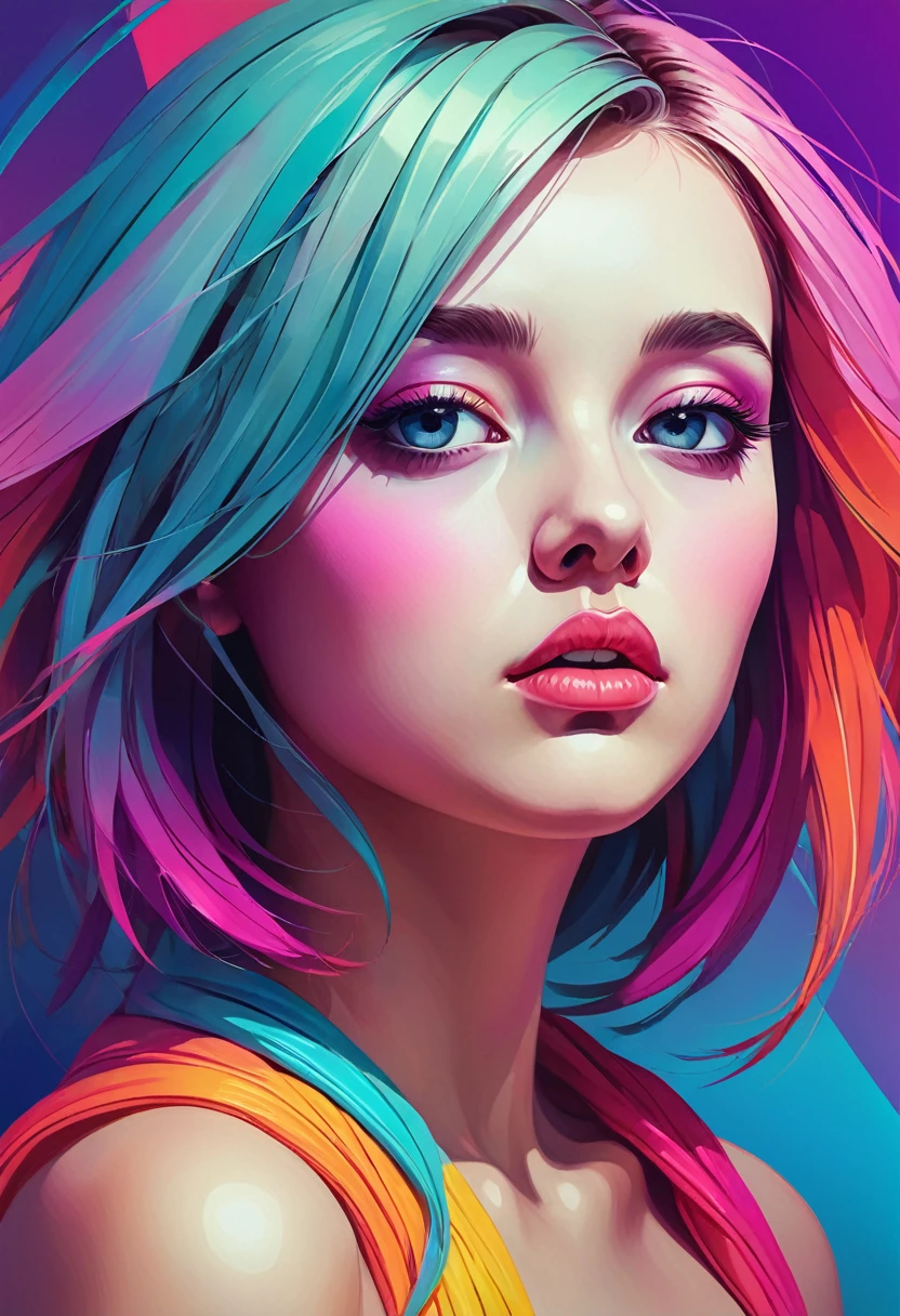 GIL ELVGREN a woman by agnes cecile, luminous design, pastel colours, ink drips, autumn lights
