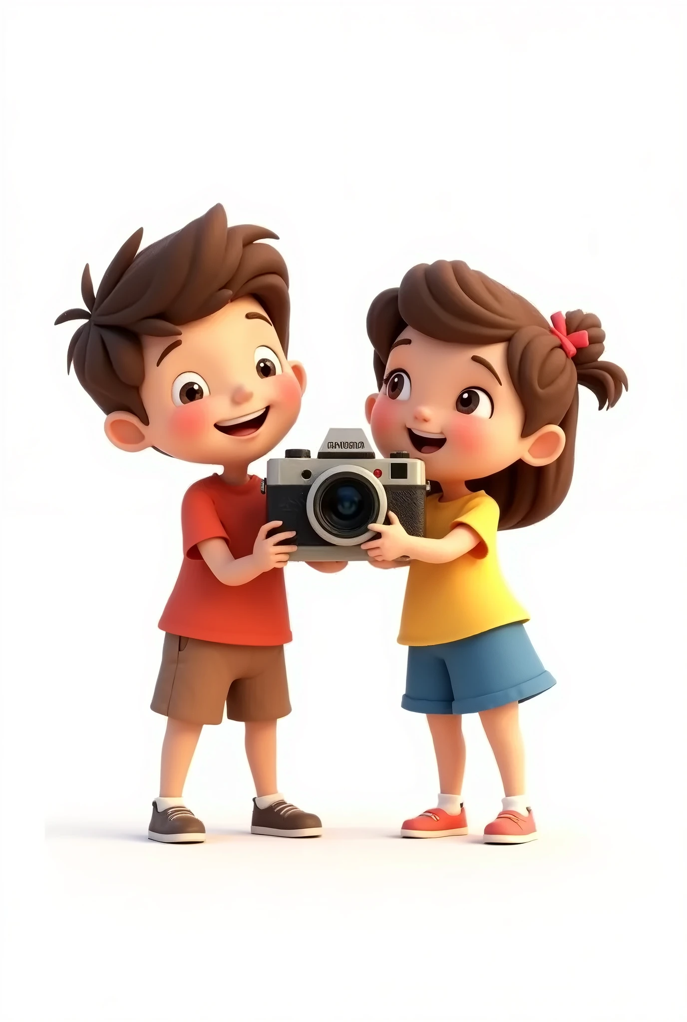 A boy watching beautiful girl's underwear with a device that can see through clothes, girl is wearing green cotton panty inside