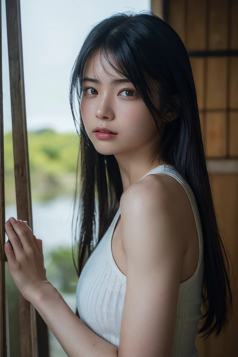Memory correction:255, Everything modern:1.66, Cute Japanese Women Photos, smile, 20-year-old, Oil and hair balm for one-length straight hair:1.55, (photo Realistic:1.4), (hyper Realistic:1.4), (Realistic:1.3), (Smoother lighting:1.05), (Improving the quality of cinema lighting:0.9), 32K, 1 person,20-year-oldの, Realistic lighting, Backlight, The light shines on your face, Ray Tracing, (Bright light:1.2), (Improvement of quality:1.4), (Highest quality Realistic textured skin:1.4), fine grain, Detailed face,(smile:0), (Emphasis on face close-up:1.3), (Enhances the beauty of skin texture:1.1),((Extremely precise and accurate anatomy:1.0)), (Enhances the beauty of skin texture:1.1), Clean and glowing skin, mesh, thin:1.2, (Realistic:1.3), Realisticなライティング, (Smoother lighting:1.05), 32K, One Japanese woman, fine grain, Detailed face, (Film Grain:1.1),(Accentuates body lines:1.1), High resolution, Natural look, Kind eyes, Improves hair quality, Delicate light and shadow, Transparent muscles, Graceful pose, Beautiful Eyes, Sharp details, Soft light reflection, Beautiful contours, Delicate skin tone, Fine hair texture,Cute Japanese Women Photos,