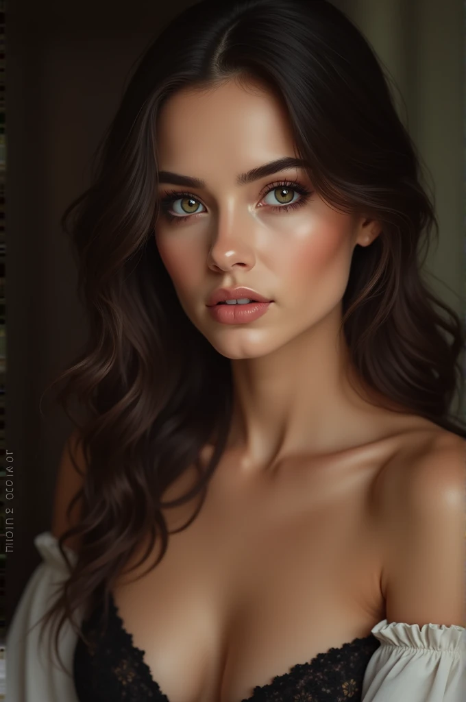 Beautiful eyes cleavage - SeaArt AI