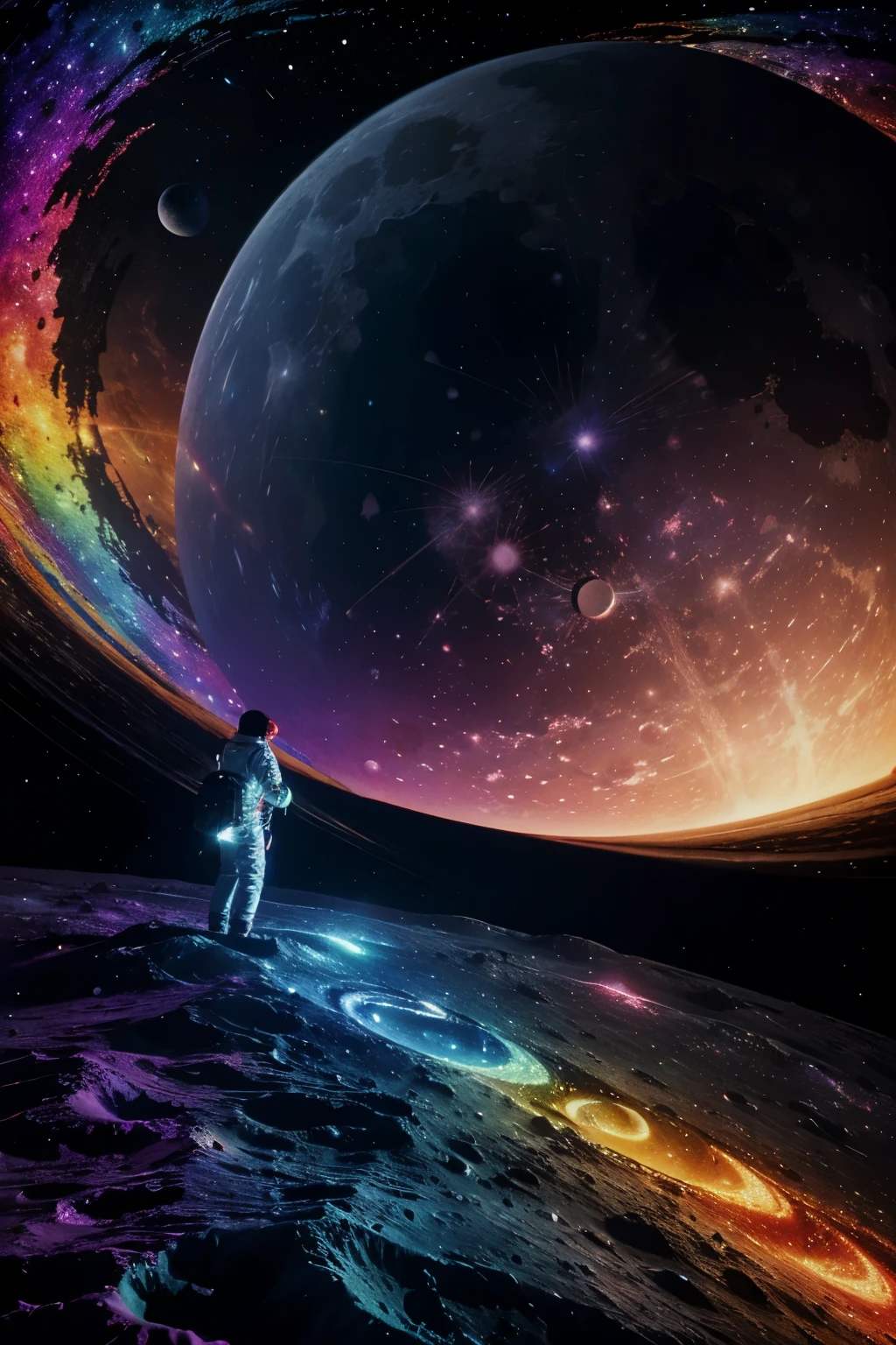 (masterpiece, best quality:1.3), (flat color:1.3),(colorful:1.3),looking at viewer,1girl,solo,floating colorful water,(2D:1.3),
abstract dream, space, intricate, grand scale, alone, cinematic film still, insane detail, sharp focus, depth of field, realistic lighting, (realistic perspective), complex, (multiple subjects), 4k HDR,
<lora:add_detail:0.5> <lora:more_details:0.25> <lora:FantasyWorldV1:0.25>