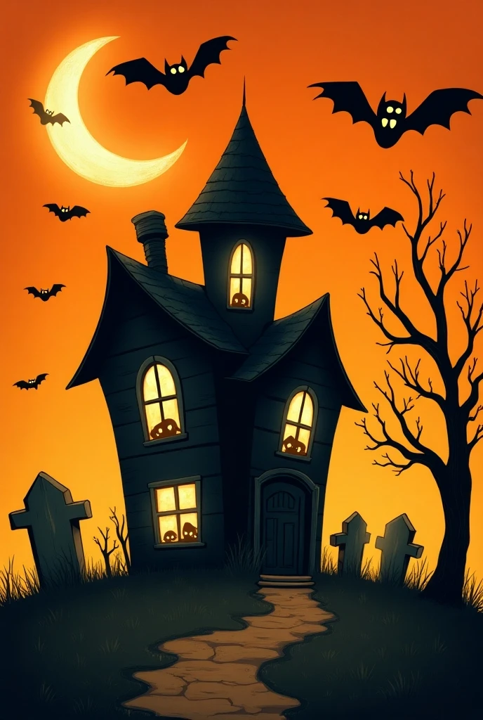 (masterpiece, best quality:1.15), no humans, magic, halloween, jack-o'-lantern, spooky, dark, night, full moon, moon, orange sky, building,
<lora:OilPastel_v1_R128:1>