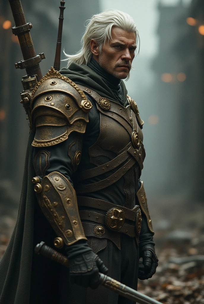 (8k, RAW photo, highest quality),(epic realistic:1.5), 1boy, caucasian, white hair, smirk, ((bright red eyes)), photorealistic, evil look, full armor, dark souls, intricate details,cinematic, dark studio,(hdr:1.5),detailed, muted colors