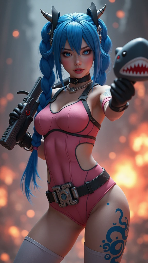 1 girl, solo, (nsfw), cute redhead 18-year-old girl in twin tails, ((perfect female body)) multiple (rainbow colored hair: 1.2), (beautiful detailed blue eyes: 1.6), (photo realistic eyes: 1.6), happy, Ukrainian, petite, pale skin, wearing a ((sheer)) ((see through)) pastel blue (playboy bunny) outfit, frilly edges, frilly, shiny pantyhose, post apocalyptic background, bleak barren desert, photo realistic.