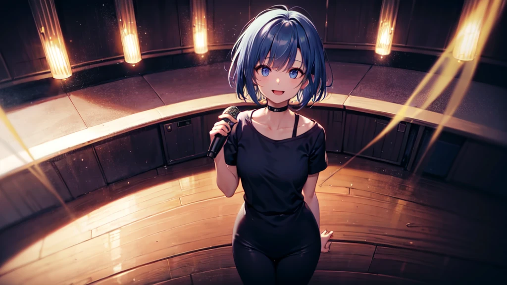 (((Pixel Perfect)))Short Hair,Blue Hair,Remの髪型,alone, 1 Girl,Rem,Big Breasts,(Rem風髪飾り)(Rem風カチューシャ)Roswaal Mansion maid outfit,movie theatre, Backwards,Panties in full view,Protruding buttocks