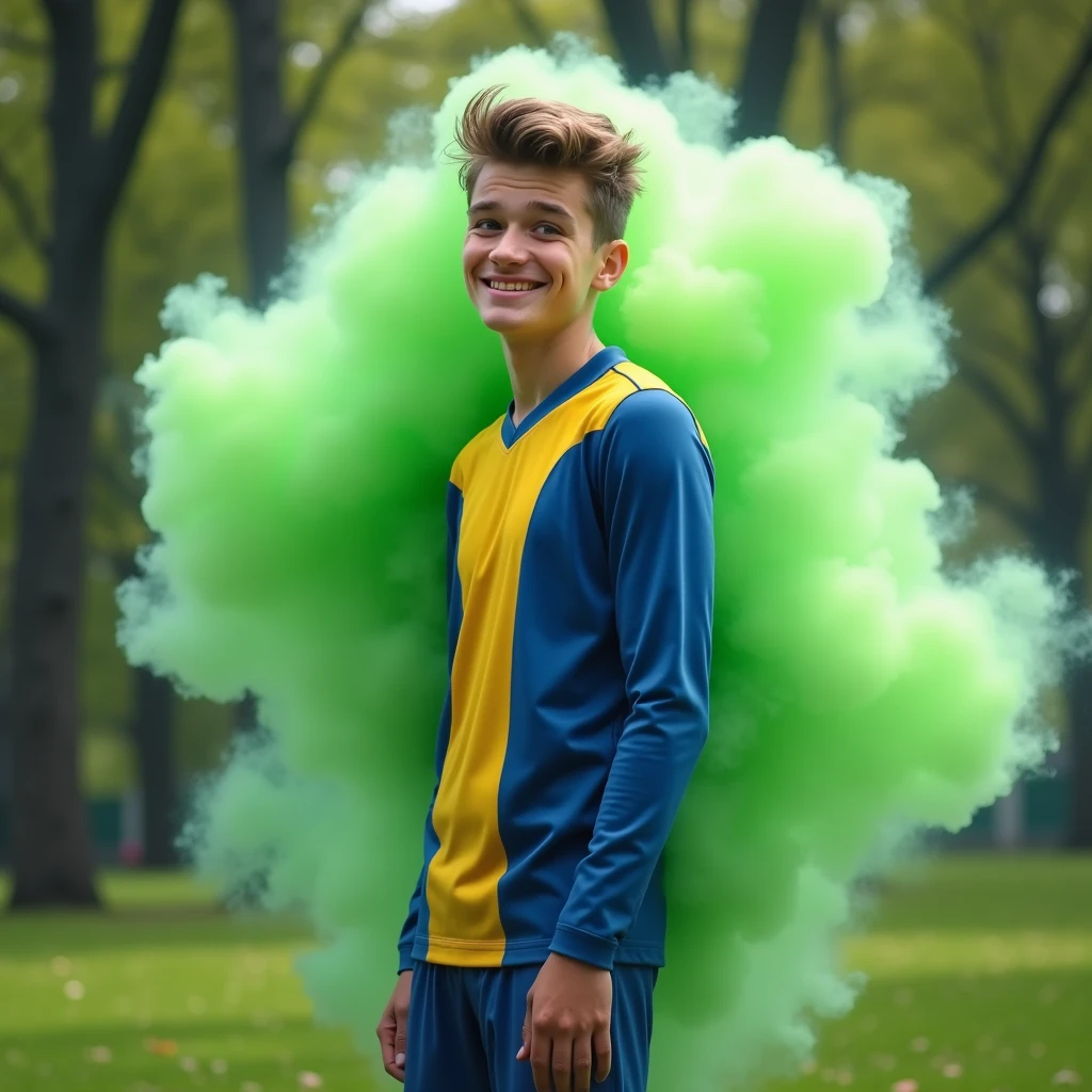 Hot guy in soccer kit getting possessed by slime as lots of slime stuffs his mouth and flows down his throat