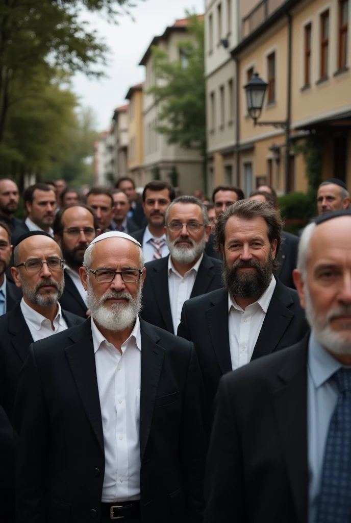 Generate pictures of the first 8 US presidents and vice presidents as if they were Jewish Orthodox rabbis
