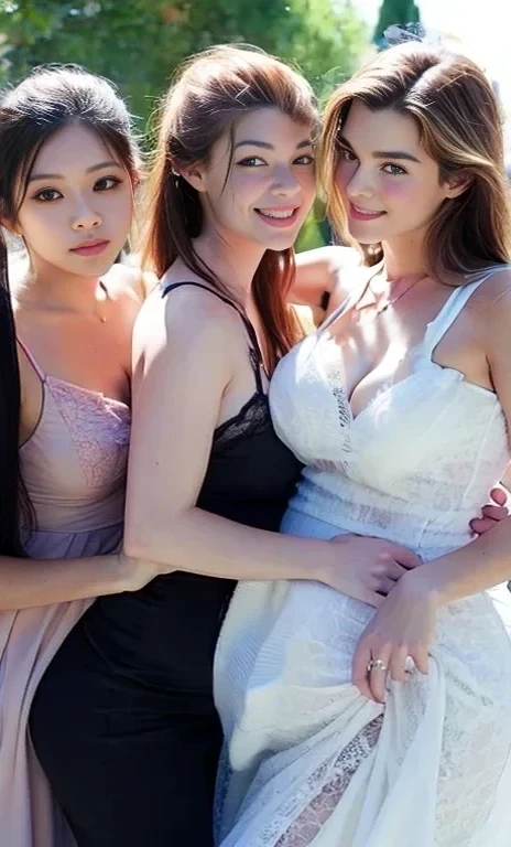 husband and wife, tea party, picnic, (masterpiece:1.4),(Beautiful 68 year old woman:1.5),(Facial wrinkles : 1.2),(traditional dirndl : 1.2), (plump body : 1), white skin, pores, skin blemishes, dull skin, gentle smile, wavy hair, small medium saggy breasts, (hanging breasts:1.3), limp breasts, In a spring garden, laying down, legs open, asleep, sunbathing