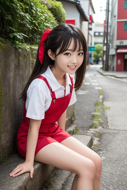 High quality masterpiece, 8k, , Japanese Girls, RAW Photos,        absurd, Winner portrait smile face, 笑face, Alone, uniform, Summer Clothes Idol&#39;face, violet, Gardenia, Delicate girl,          long black hair         , Dark Eyes, Upper body digital SLR,           Observe the Audience, Frank, Sophisticated, Like々Shii, Thin arms,            professional lighting that protrudes forward     ,          film grain       ,  chromatic ablation, (Details of the eye and face: 1.0), (Bokeh button:1.1)