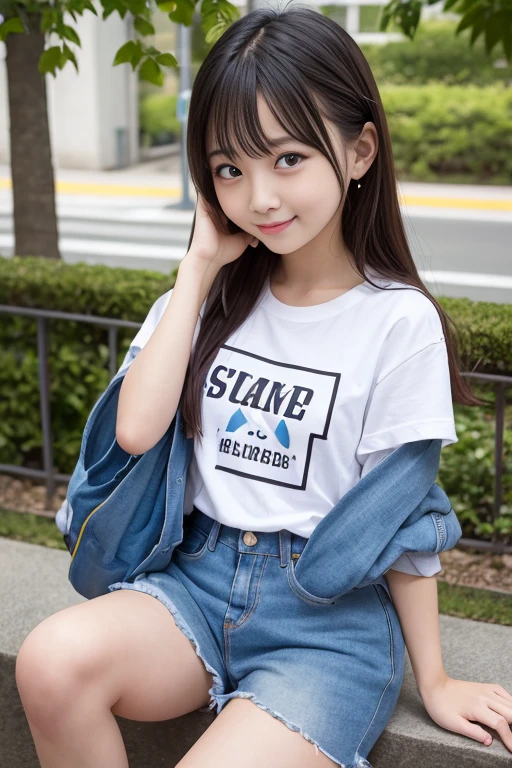 Sitting with legs crossed, Ecstatic expression, Cute junior high school girl, Looking at me, Sexy face, With legs apart, Open your legs, Wearing open-chested clothing, Big breasted, Wet, Soaking wet, Volleyball Club