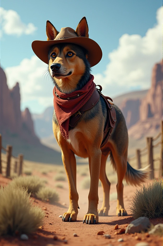 <lora:w3st:1> w3st portrait, dog