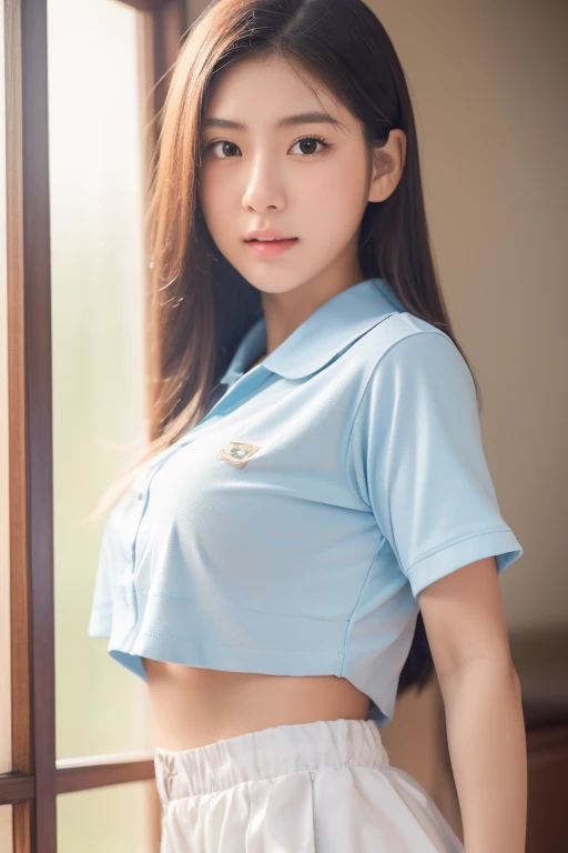 ((Realistic lighting, beste-Qualit, 8K, master-piece: 1.3)), Clear focus: 1.2, 1girl, Perfect Figure: 1.4, Slim Abs: 1.1, ((dark-brown hair)), (outdoor, nighttime: 1.1),(bestquality,10,10,highres,masterpiece:1.2),ultra-detail,(Realistic,photorealistic portrait,photo-realistic:1.37),oily shiny skin,bara,light smile,BDclothes,((blue shirt:1.3)),short sleeves,Shirt, trousers.,(navy_long_Pants Track:1.1),dynamic angle,excited,face focus,Dynamic Poses,from behide,Ass Focus,masterpiece, bestquality, ultra realistic, hyper-detail, 8k resolution, RAW photo, crisp focus, ((Navy blue shirt:1.4)), short sleeves, Long Path, Perfect body, 2 mature women, 18yo, cinematic light,Blue sweatpants,Gymware,Correct anatomy,Complete body, Correct body, sharp face, Anatomically correct body, full entire body, Realistic gestures, long-haired, Realistic poses,Wear long shorts..,Long leg span,Shapely,Sculpting Girl, erotic, sexy, Slim body