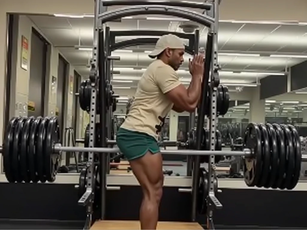arafed man in white shorts doing a bench press in a gym, in a gym, working out, toned derriere, squatting, thighs!!!!!!, largest haunches ever, thicc, bending over, thighs!!!, in a planet fitness, chest legs, insanely inflated hips, local gym, muscular thighs, massive wide trunk, lower body