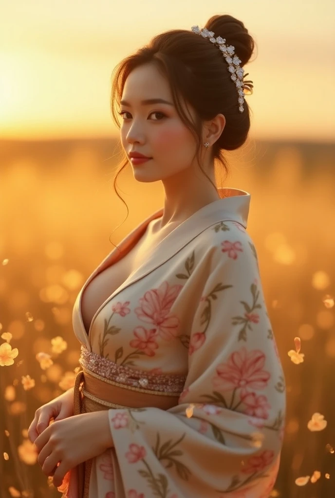 <lora:treesç»®æ¢¦æ æï¼æé´é¸å½±_v1.0:0.7>, cherry blossoms, dappled sunlight, lake, best quality, masterpiece, illustration, realistic, photo-realistic, amazing, finely detail, incredibly absurdres, huge filesize, ultra-detailed, highres, extremely detailed CG unity 8k wallpaper, nsfw, cowboy shot, eyelashes, seductive smile, sexually suggestive, excited, A beautiful young woman with Korean-style facial features resembling a popular actress.