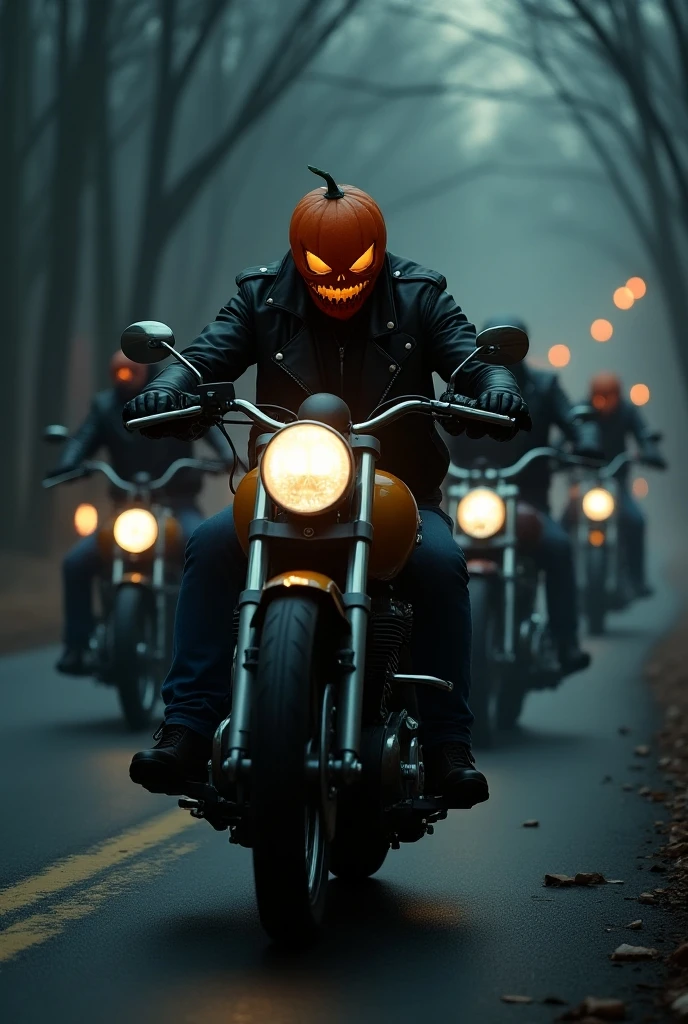 The Carnival of Souls Concept: A night parade with witches, wizards, souls in torment and demons, all in a dark carnival. Cars decorated with lights and pumpkins, and characters dressed as sweets. You could make the whole poster have a festive but spooky feel..
colors: bright oranges, black, and dark reds.