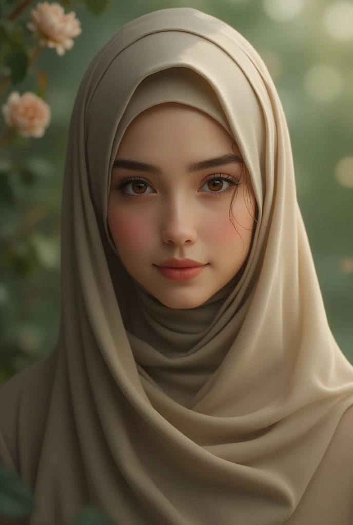 (Sfw huge D breast), sexy breast, (hijab), open_clothes, sexy bra, real skin, real breast, realistic skin, realistic breast, real face, realistic face, detailed face and breast, sexy, body proportions, beautiful eyes, purple eyes, seductive lips, pink glossy lips,