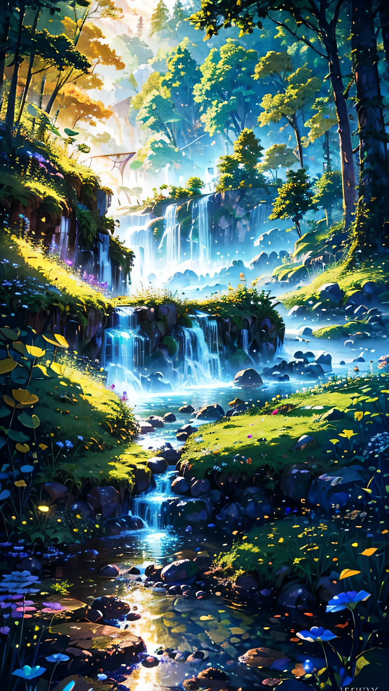 masterpiece, best quality, high quality,extremely detailed CG unity 8k wallpaper, An enchanting and dreamy scene of a fantasy forest, with towering trees, glowing mushrooms, and hidden fairy glens, creating a sense of mystique and enchantment, artstation, digital illustration, intricate, trending, pastel colors, oil paiting, award winning photography, Bokeh, Depth of Field, HDR, bloom, Chromatic Aberration ,Photorealistic,extremely detailed, trending on artstation, trending on CGsociety, Intricate, High Detail, dramatic, art by midjourney